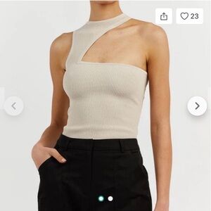 DISSH ADALYN ASYM KNIT TOP